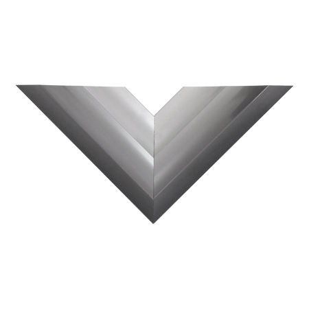 Top view of Flow I picture frame in gunmetal & silver