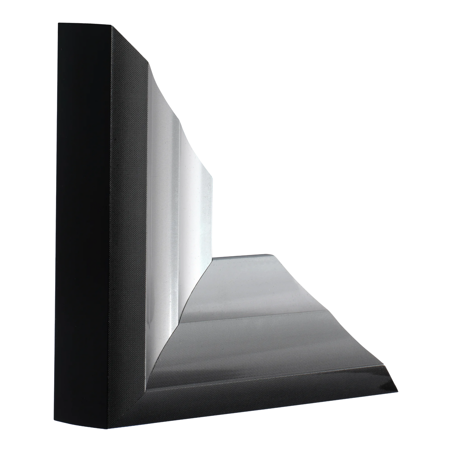 Vertical view of flow i gunmetal & silver picture frame