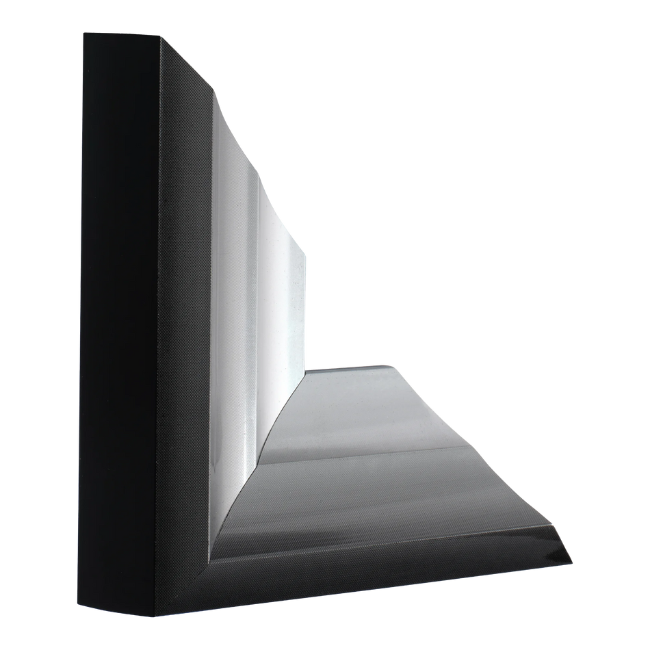Vertical view of flow i gunmetal & silver picture frame