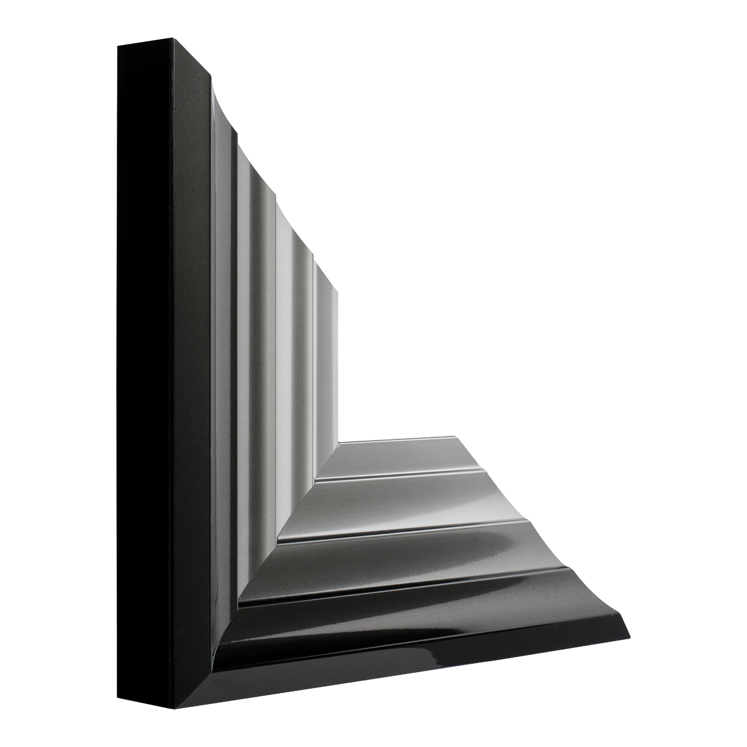 Vertical view of flow ii gunmetal & silver picture frame sample