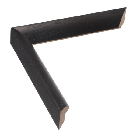 Flux in black grain picture frame