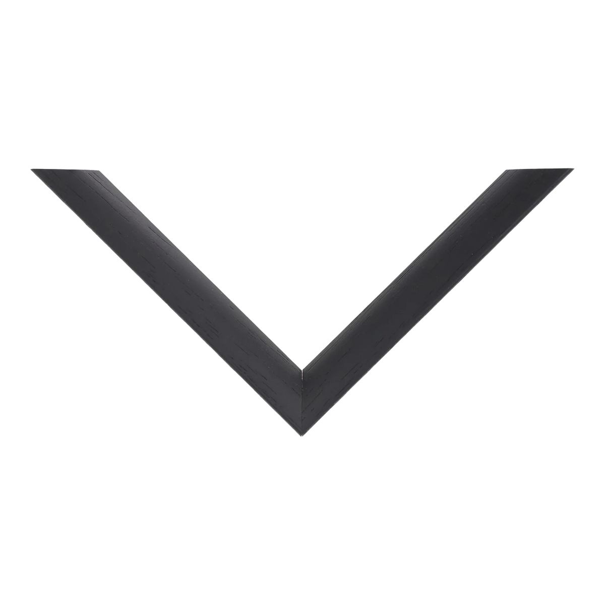 Top view of Flux picture frame in black grain