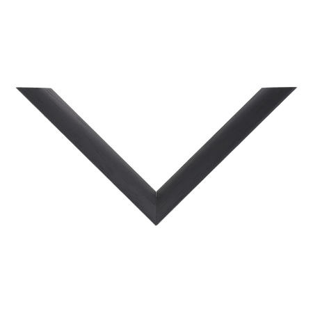 Top view of Flux picture frame in black grain