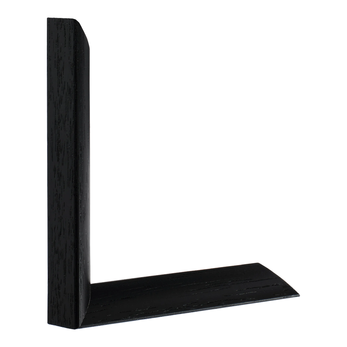 Flux in black grain picture frame