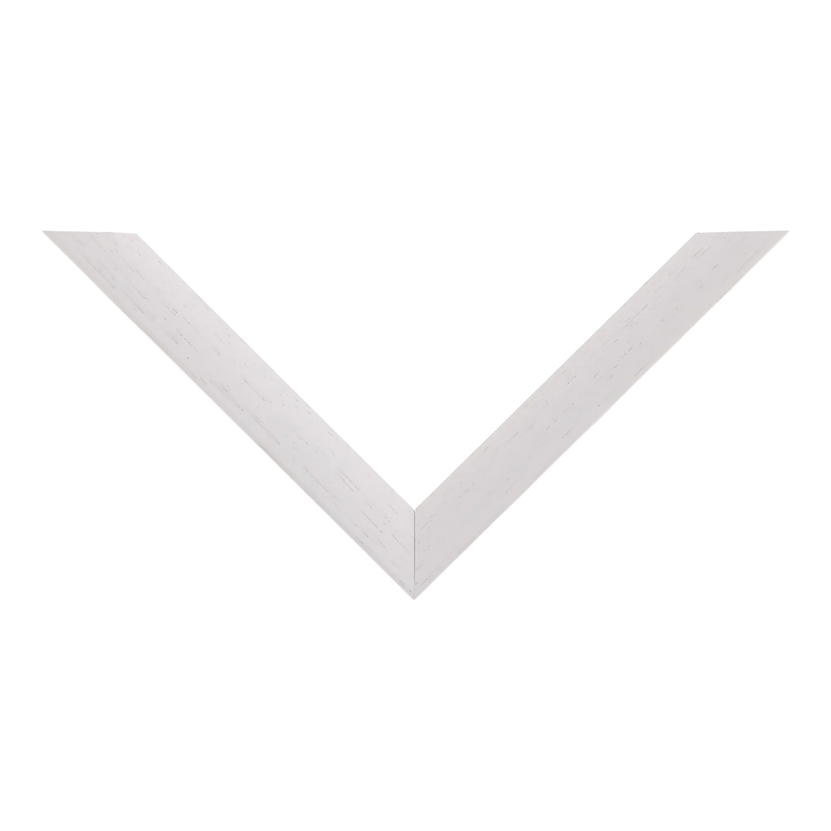 Top view of Flux picture frame in white grain