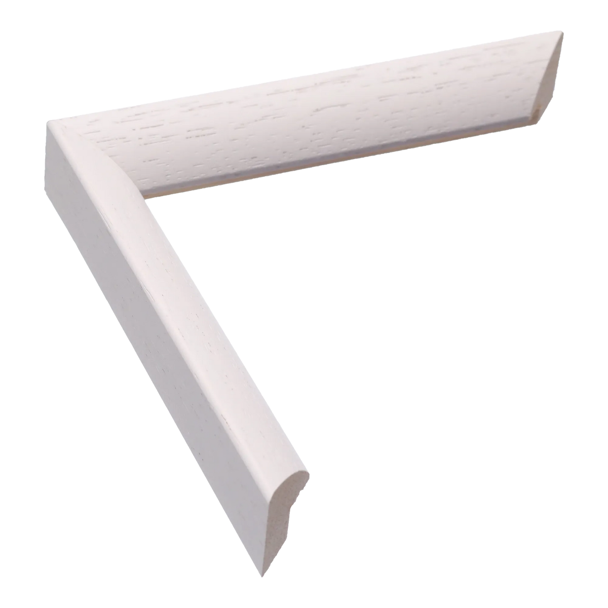 Flux in white grain picture frame