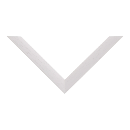 Top view of Flux picture frame in white grain