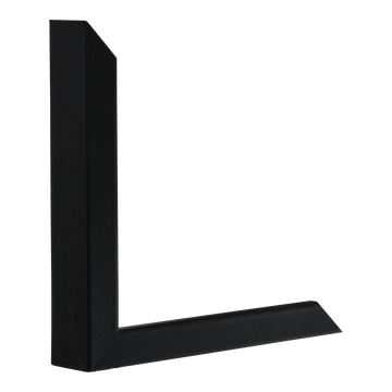 Vertical view of gelato black picture frame sample