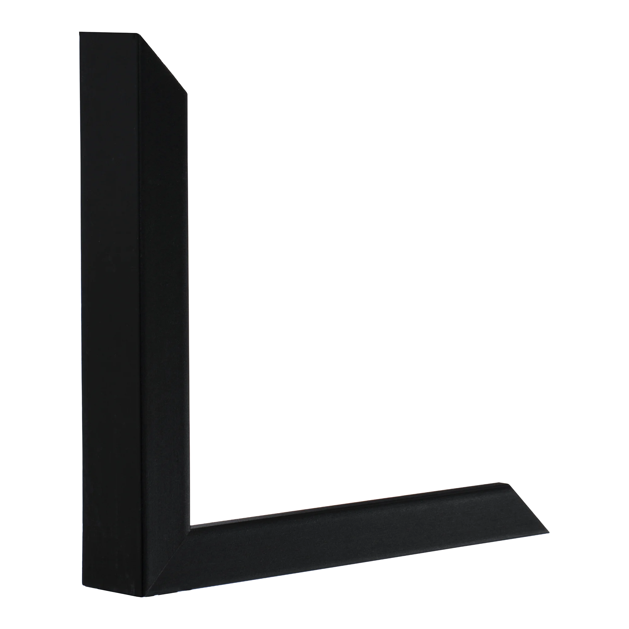 Vertical view of gelato black picture frame