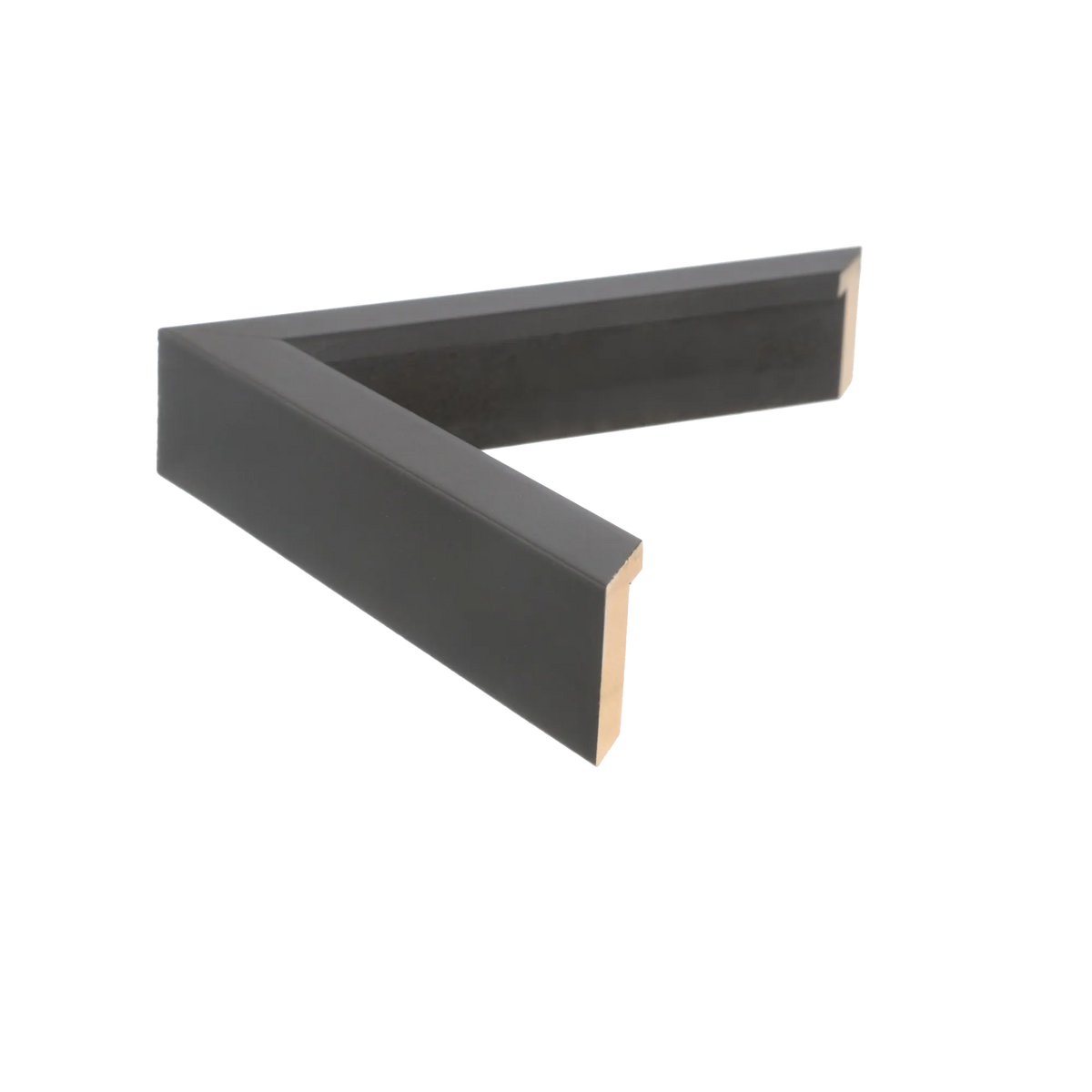 Side view of Gelato picture frame in black