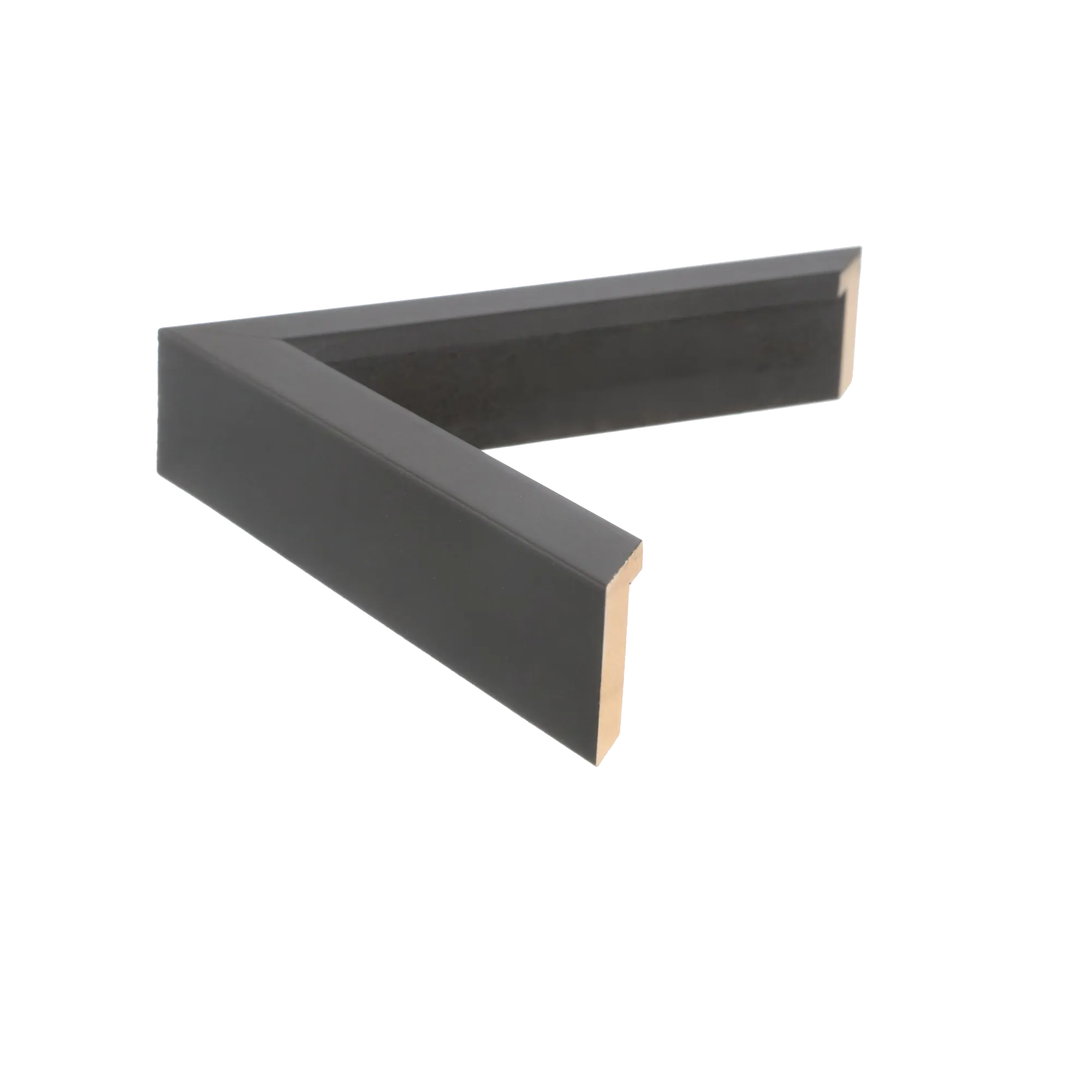 Side view of Gelato picture frame in black