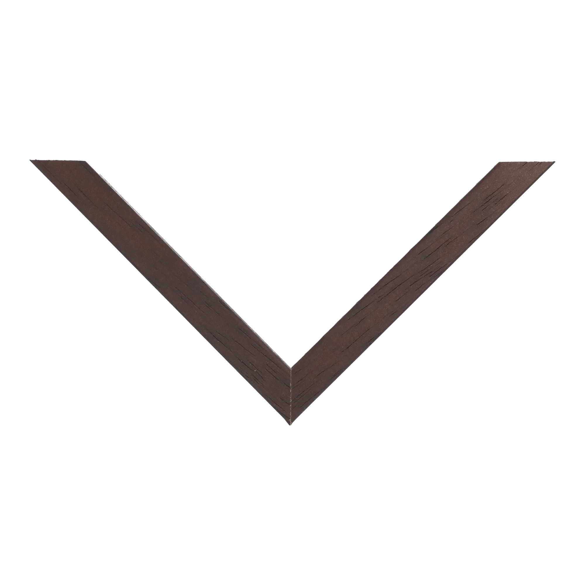 Top view of Gelato picture frame in brown