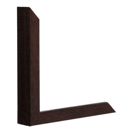 Vertical view of gelato brown picture frame