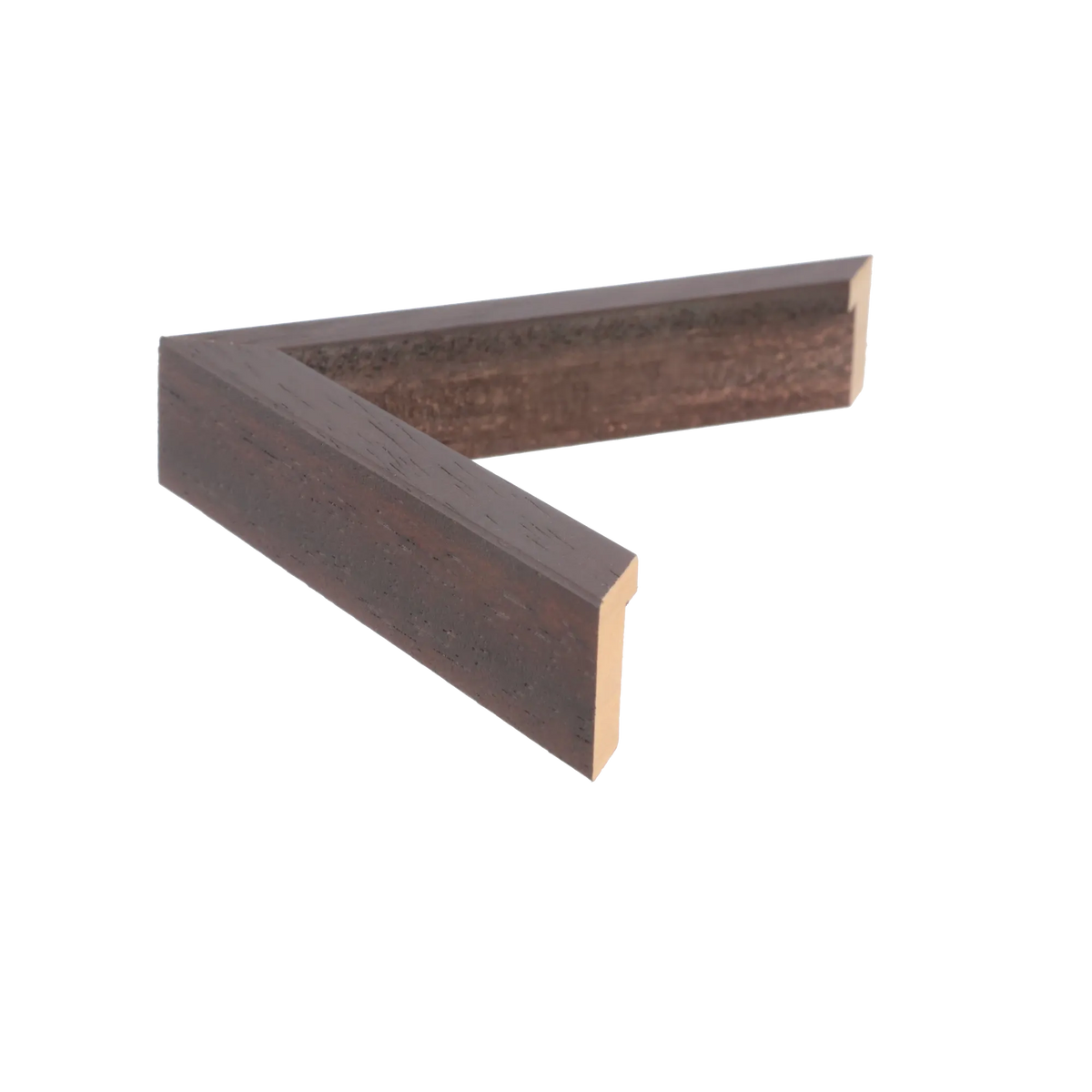 Side view of Gelato picture frame in brown