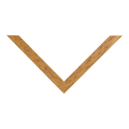 Top view of Gelato picture frame in natural