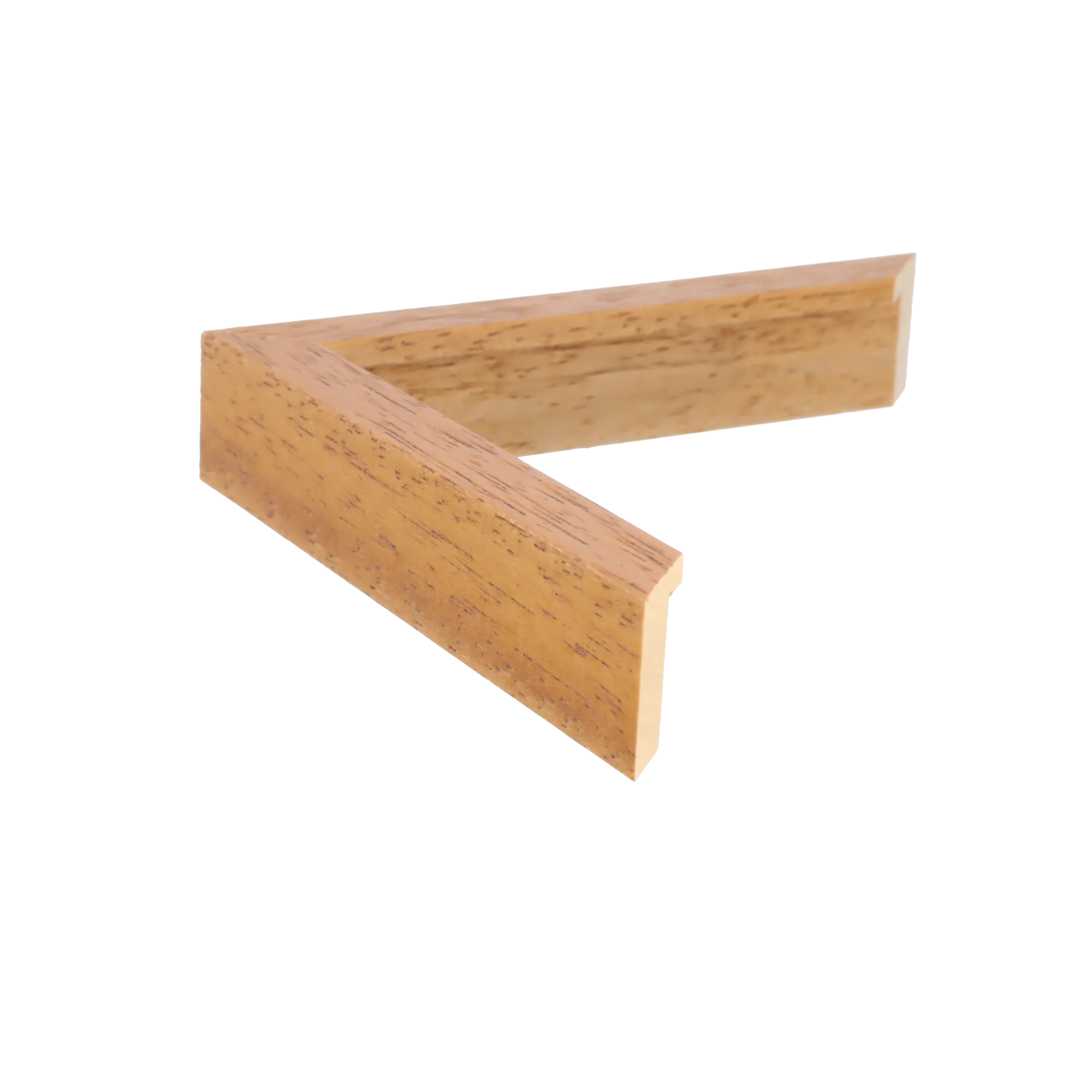 Side view of Gelato picture frame in natural