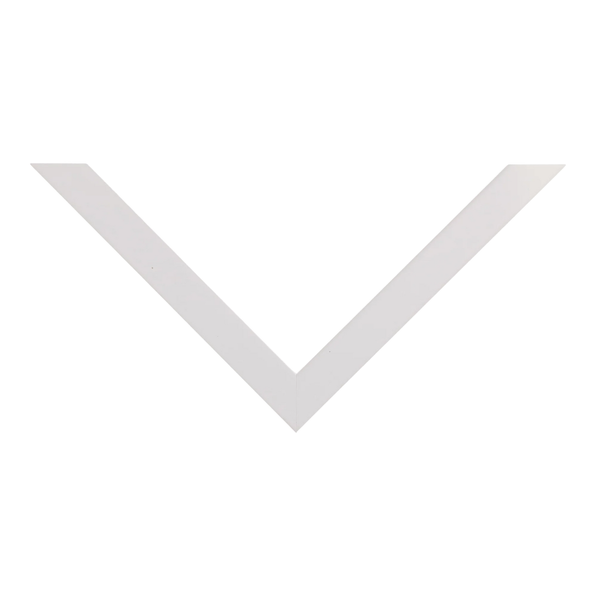 Top view of Gelato picture frame in white