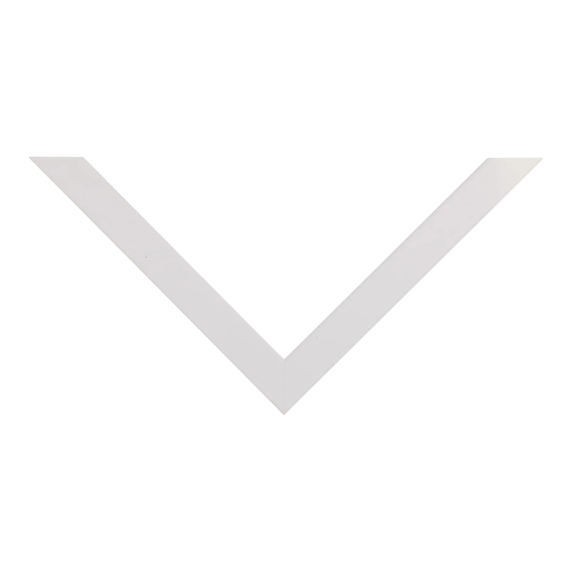 Top view of Gelato picture frame in white