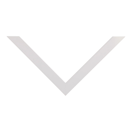 Top view of Gelato picture frame in white