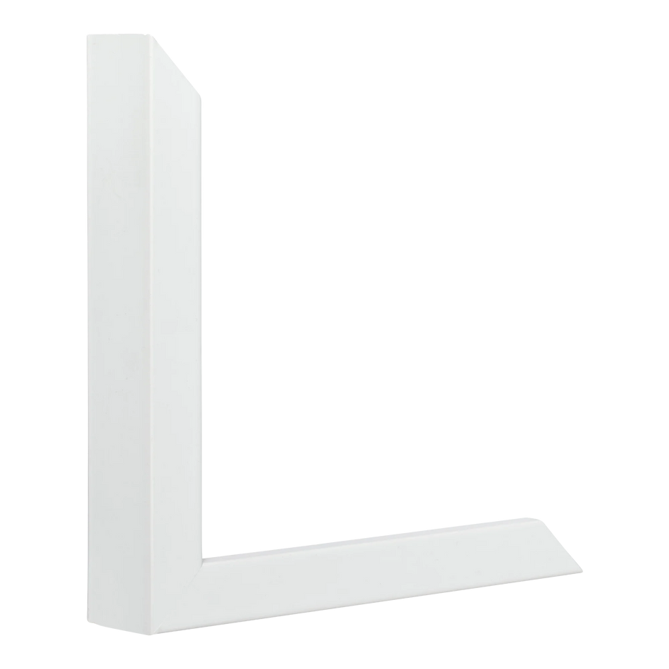 Vertical view of gelato white picture frame