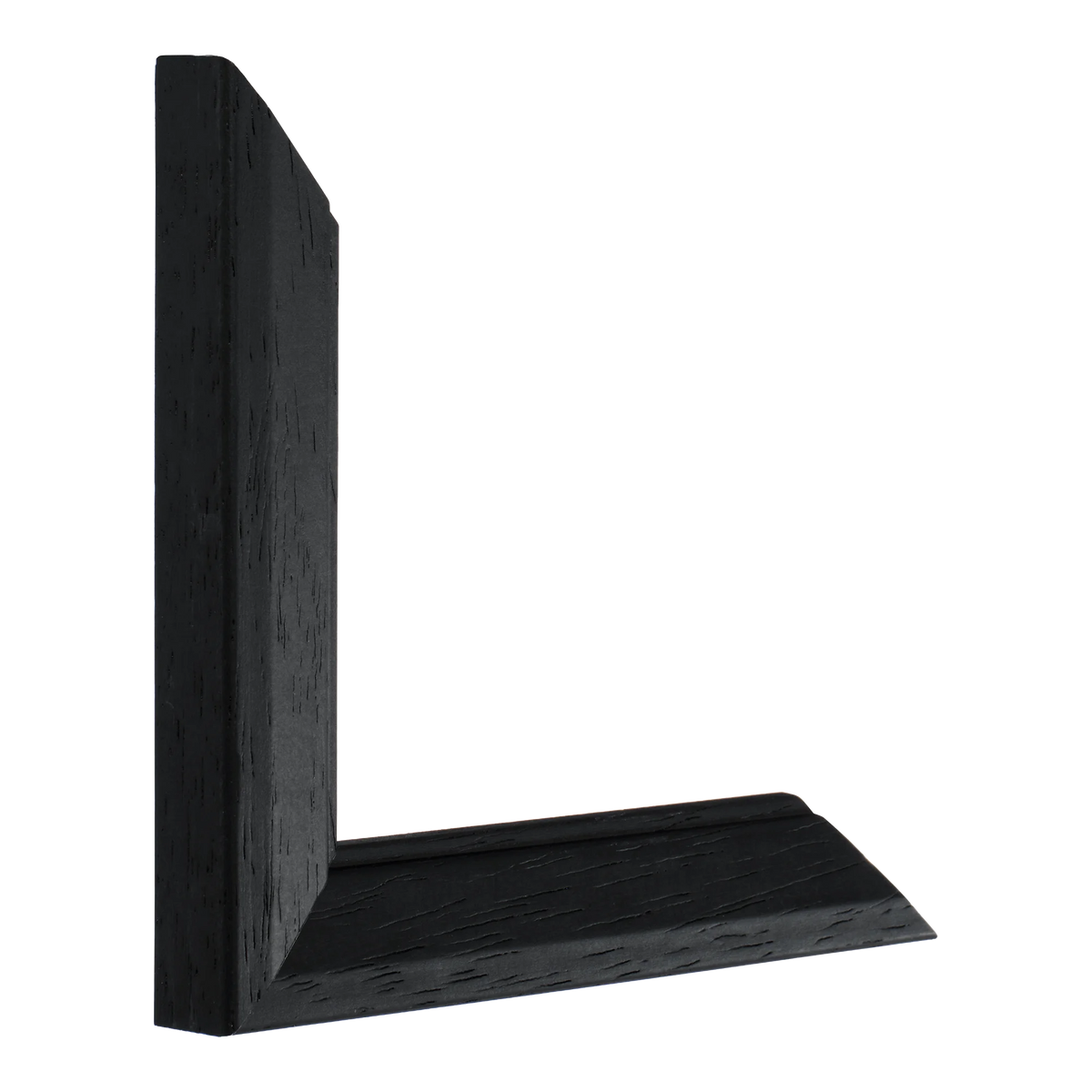 Vertical view of geo black picture frame