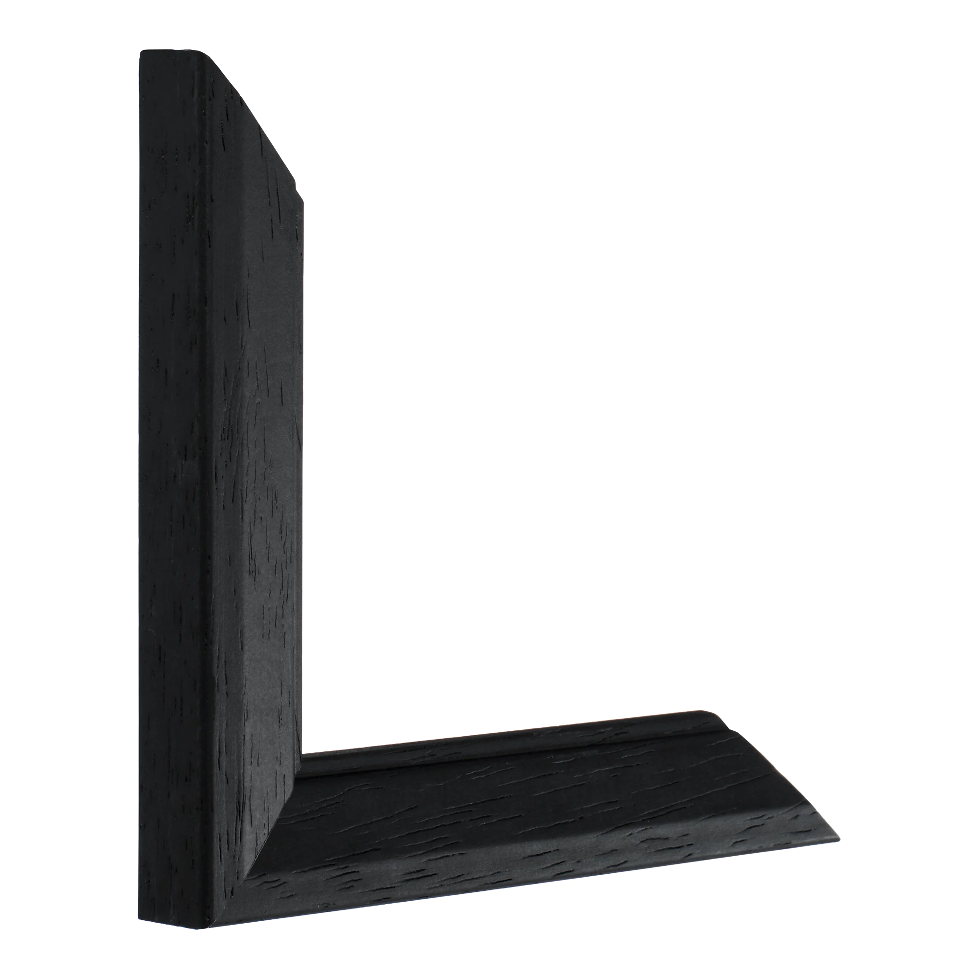 Vertical view of geo black picture frame