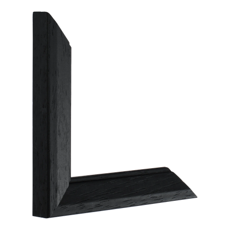 Vertical view of geo black picture frame