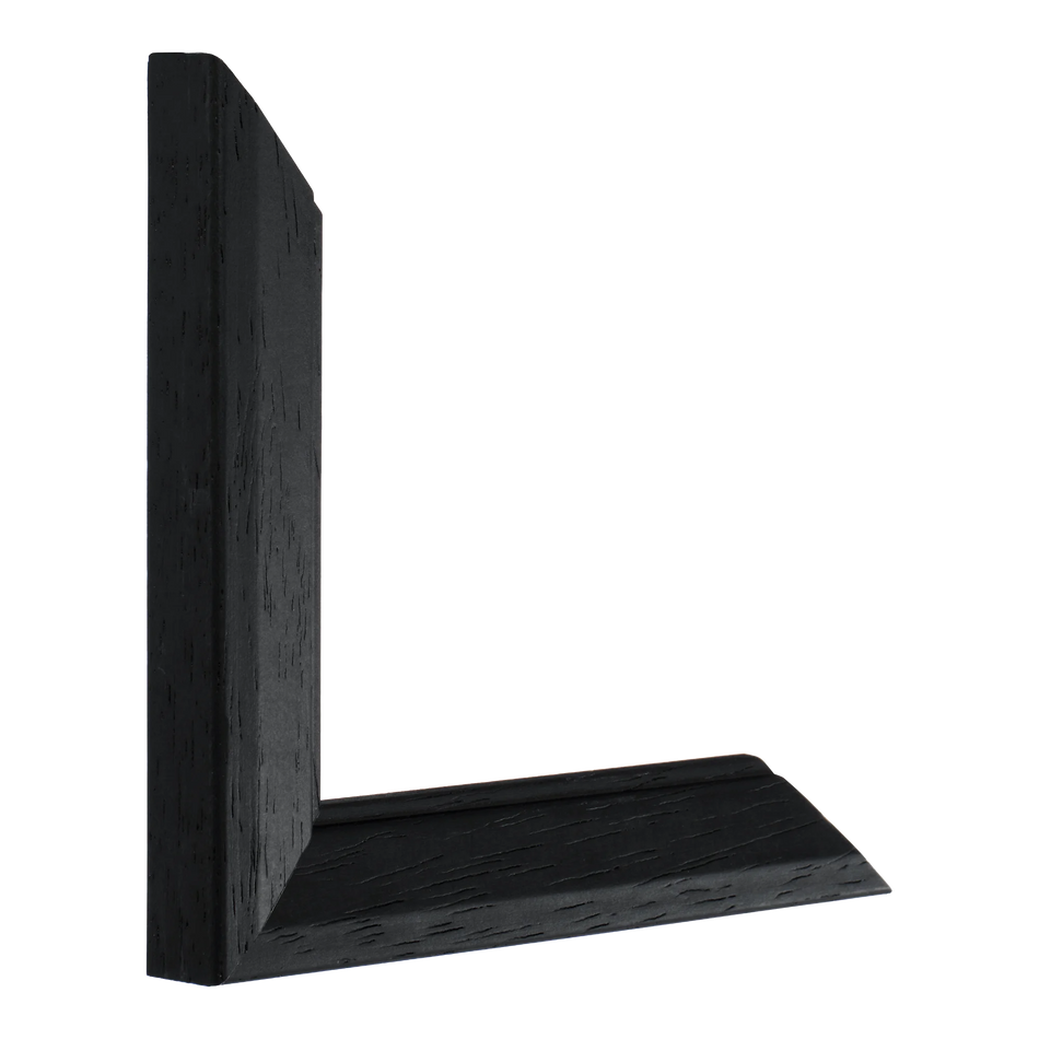 Vertical view of geo black picture frame