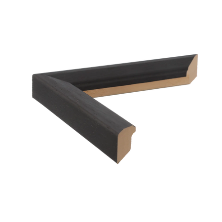 Side view of Geo picture frame in black