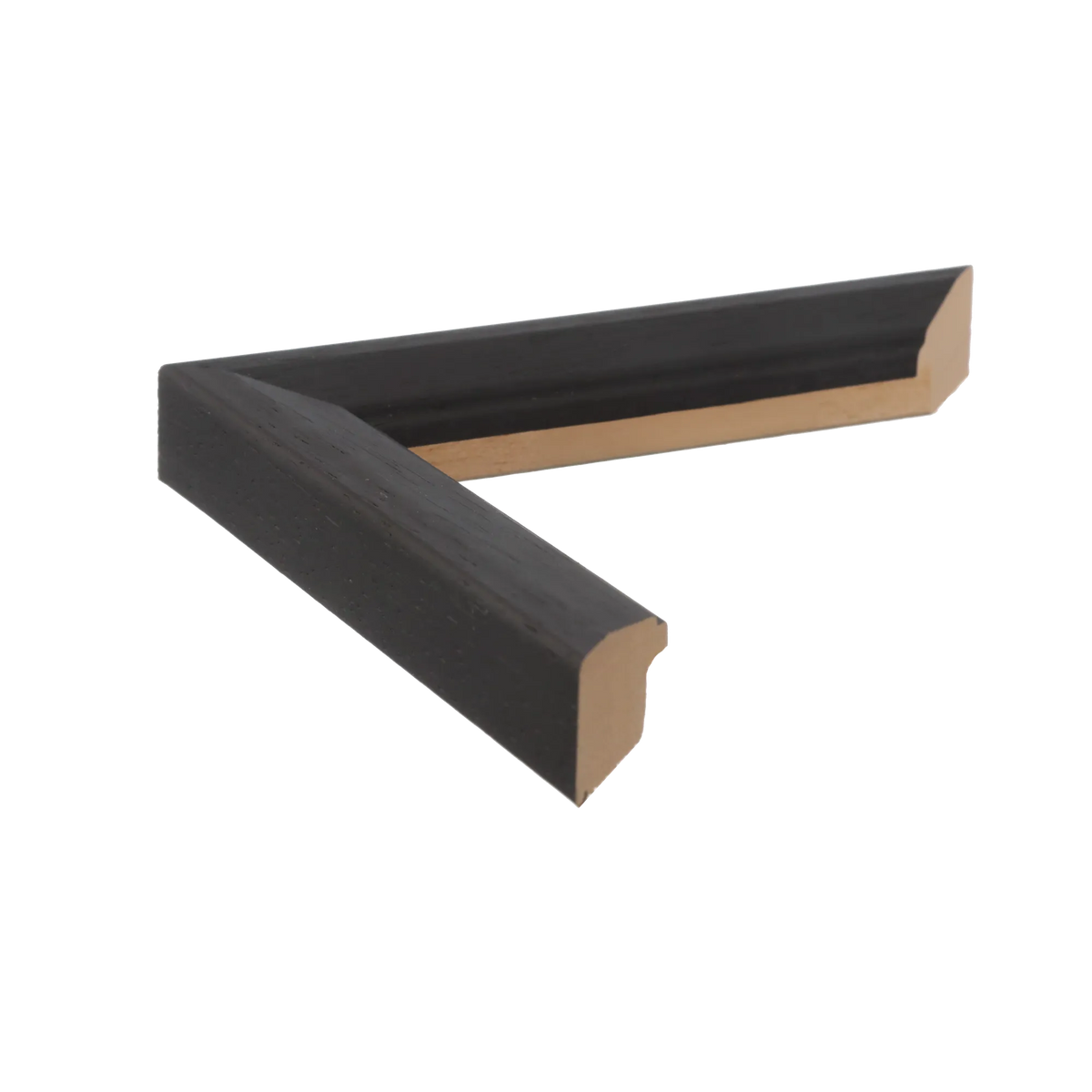 Side view of Geo picture frame in black