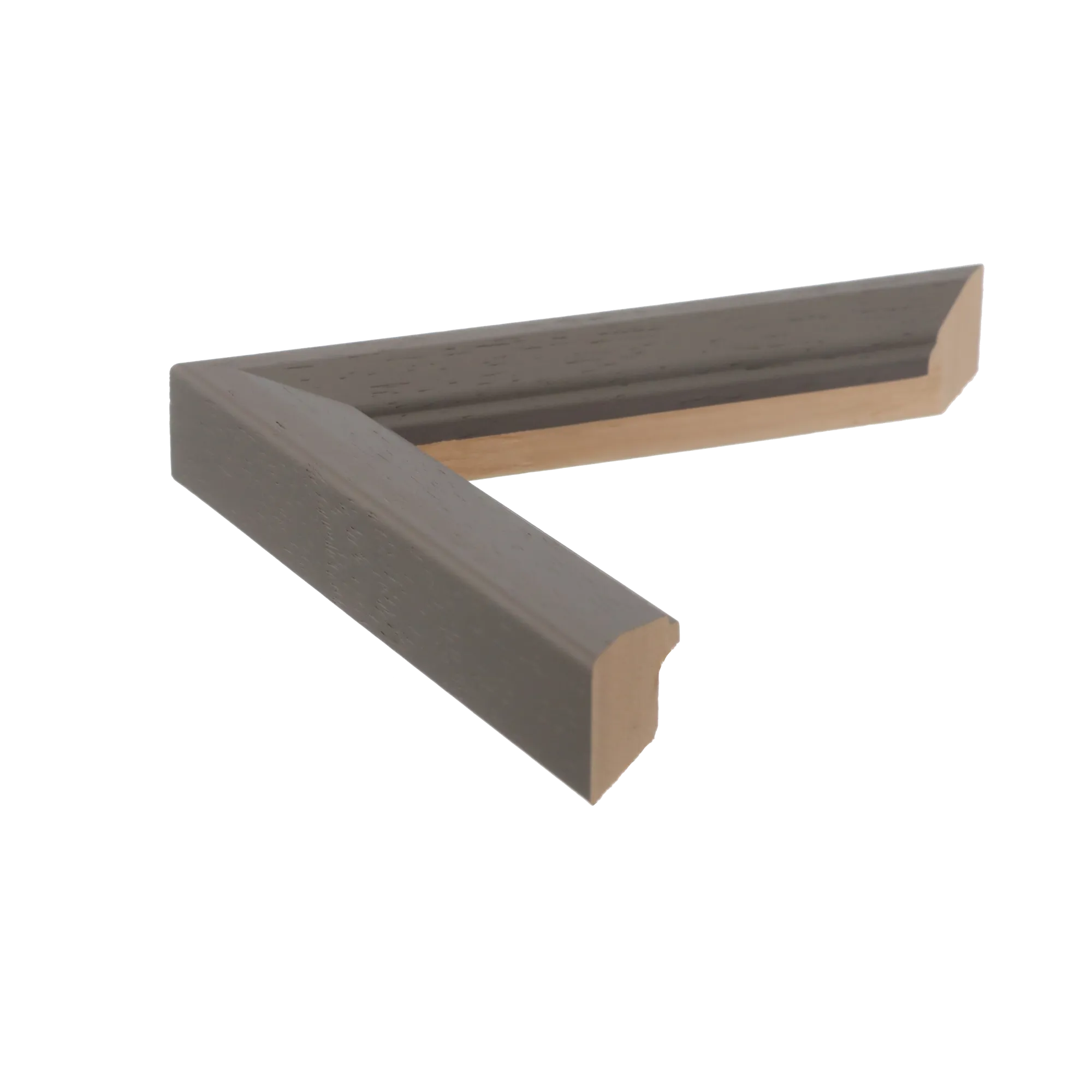 Side view of Geo picture frame in grey