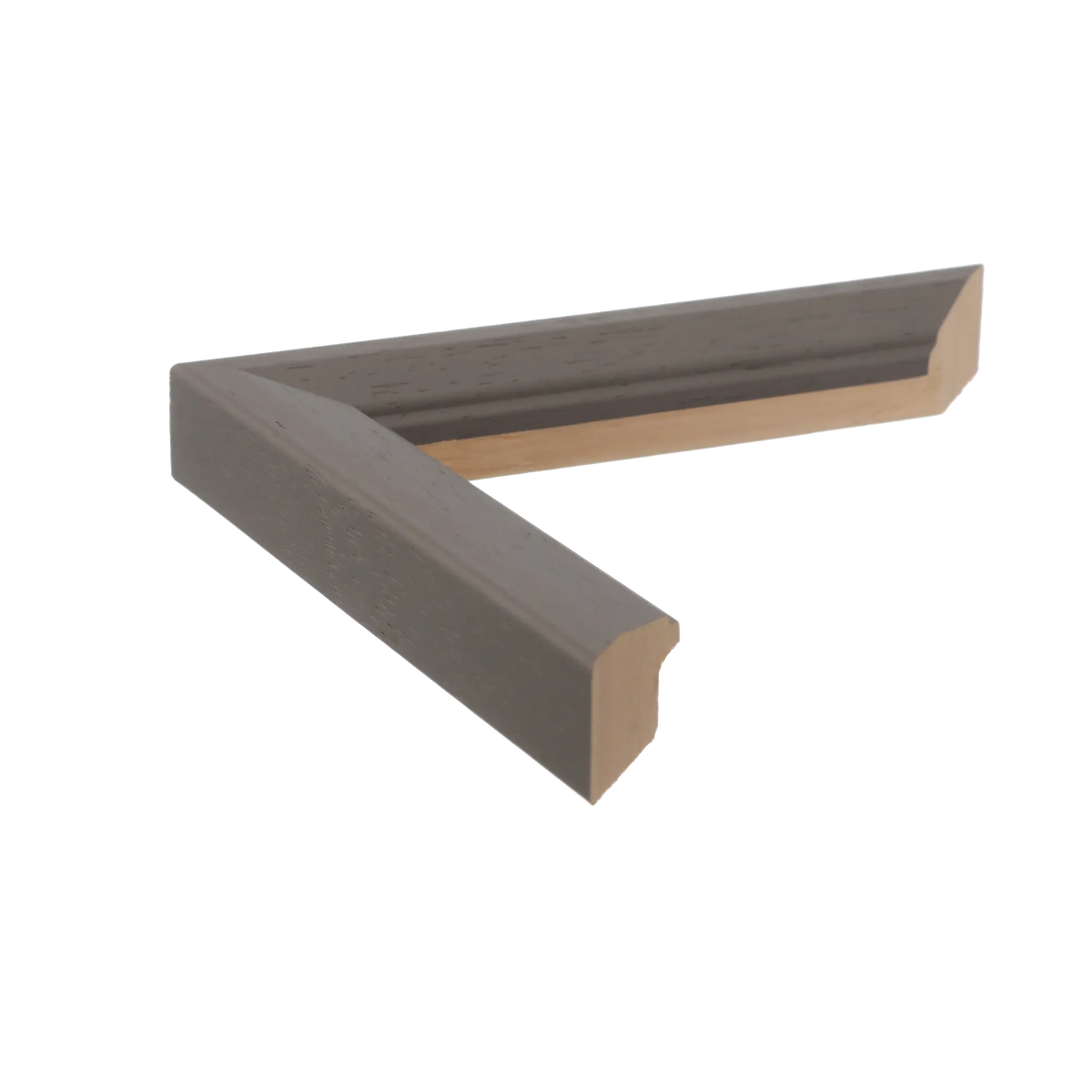 Side view of Geo picture frame in grey