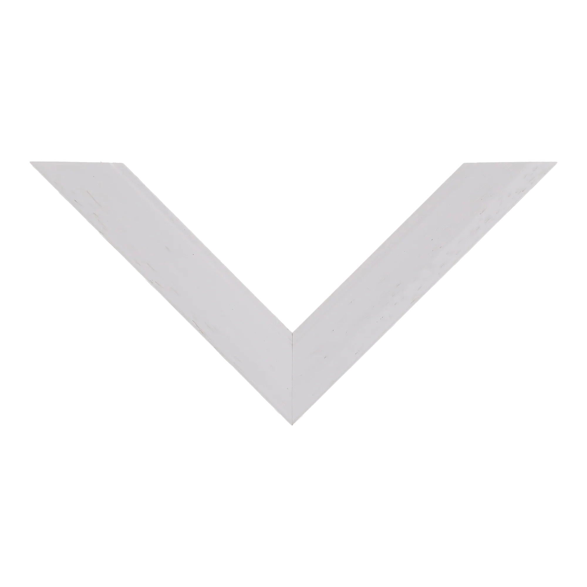 Top view of Geo picture frame in white