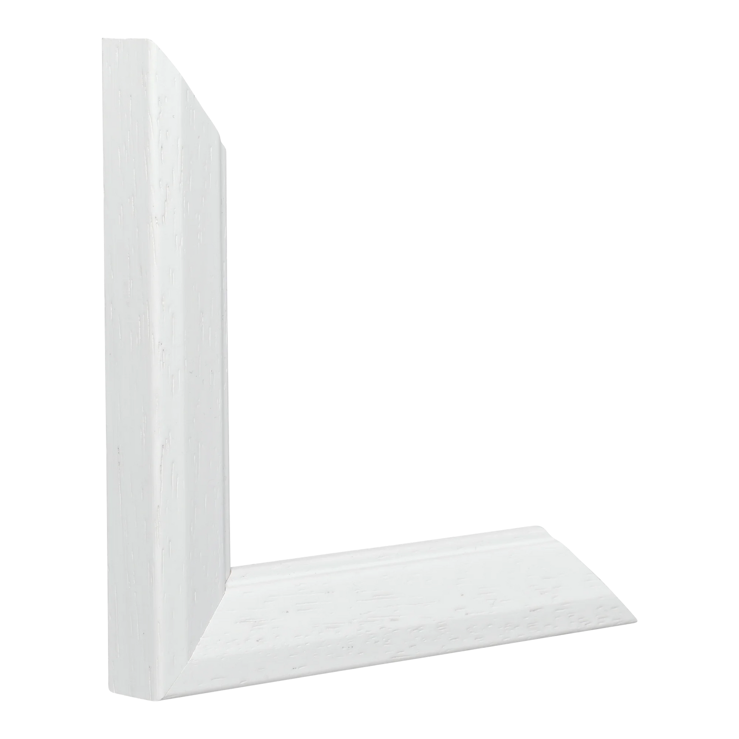 Vertical view of geo white picture frame