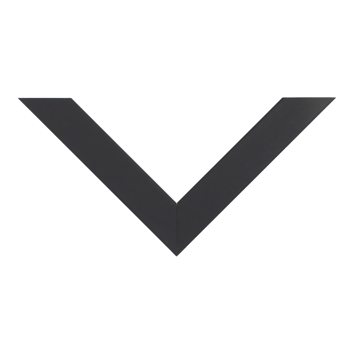 Top view of Grace picture frame in black