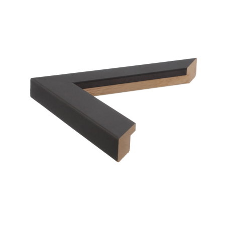 Side view of Grace picture frame in black