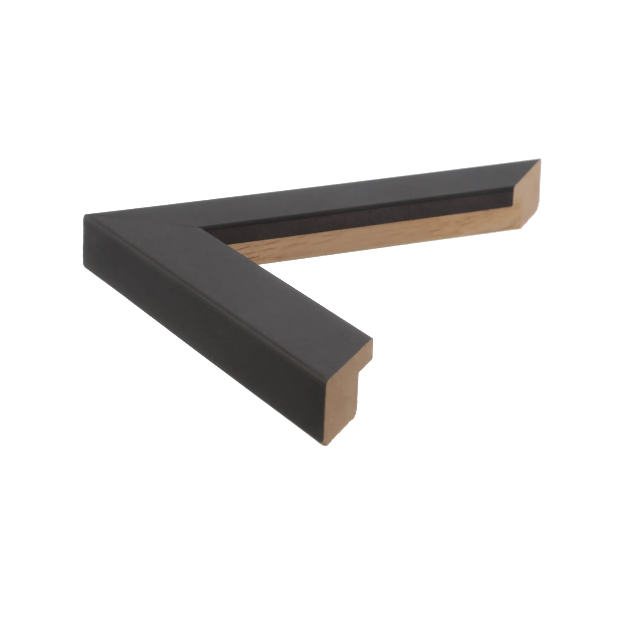 Side view of Grace picture frame in black