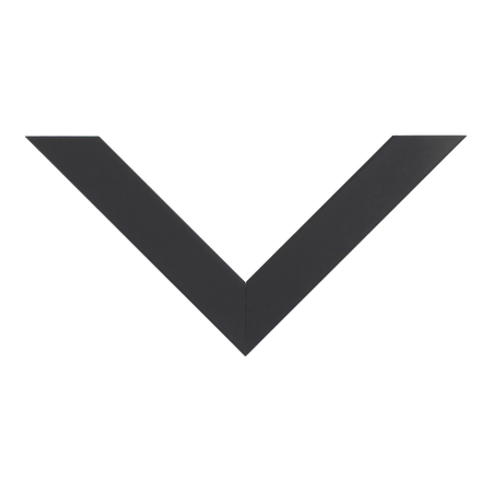 Top view of Grace picture frame in black