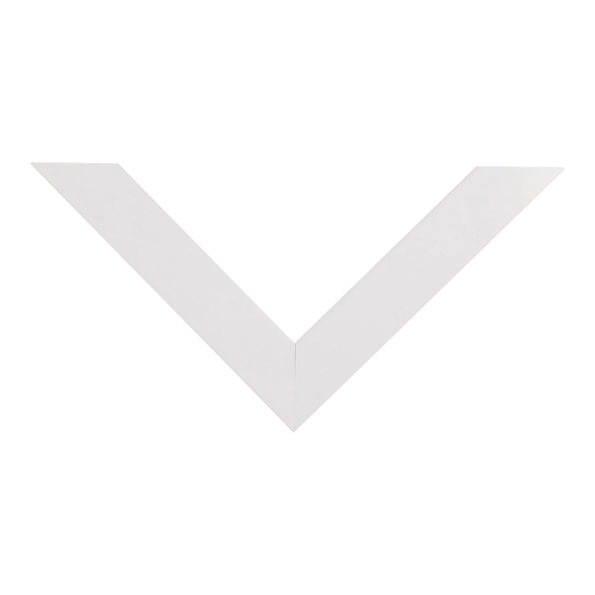 Top view of Grace picture frame in white