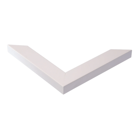 Corner view of Grace in white picture frame