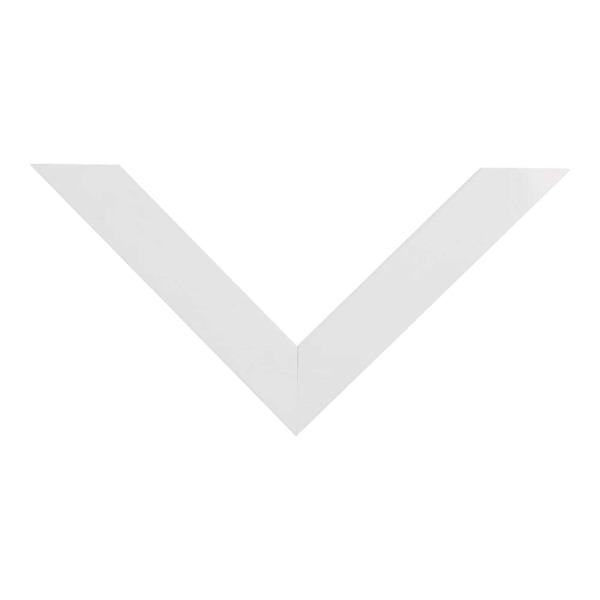 Top view of Grace picture frame in white