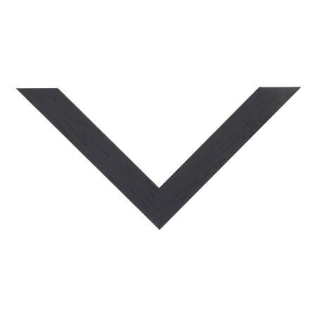 Top view of Groove I picture frame in black