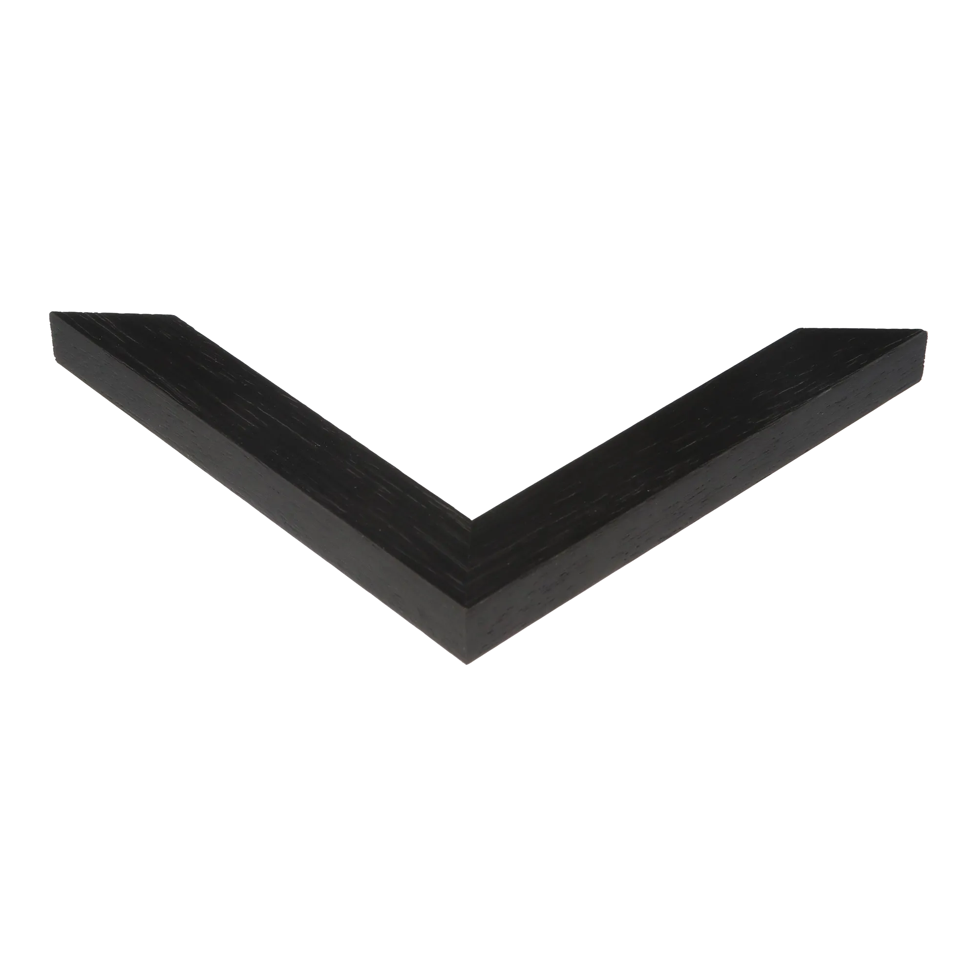 Corner view of Groove I in black picture frame