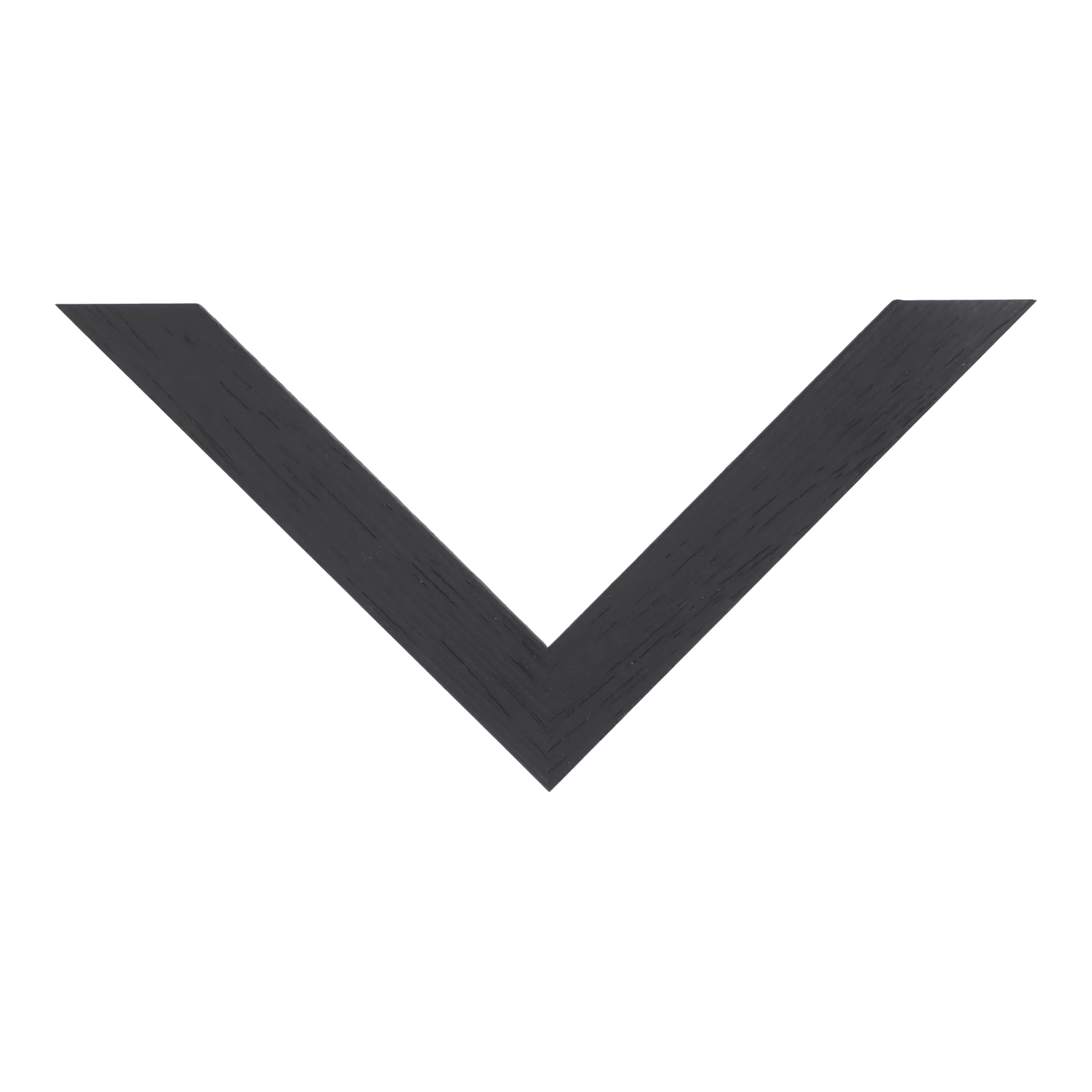 Top view of Groove I picture frame in black