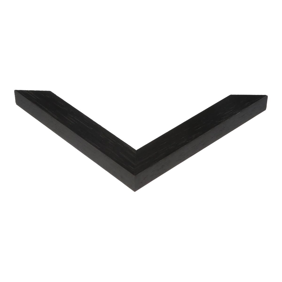 Corner view of Groove I in black picture frame