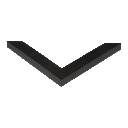 Corner view of Groove I in black picture frame