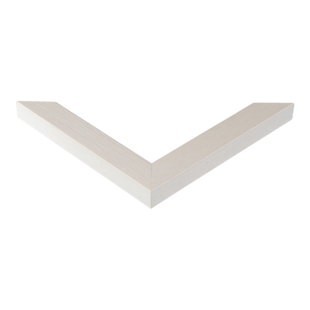 Corner view of Groove I in white picture frame