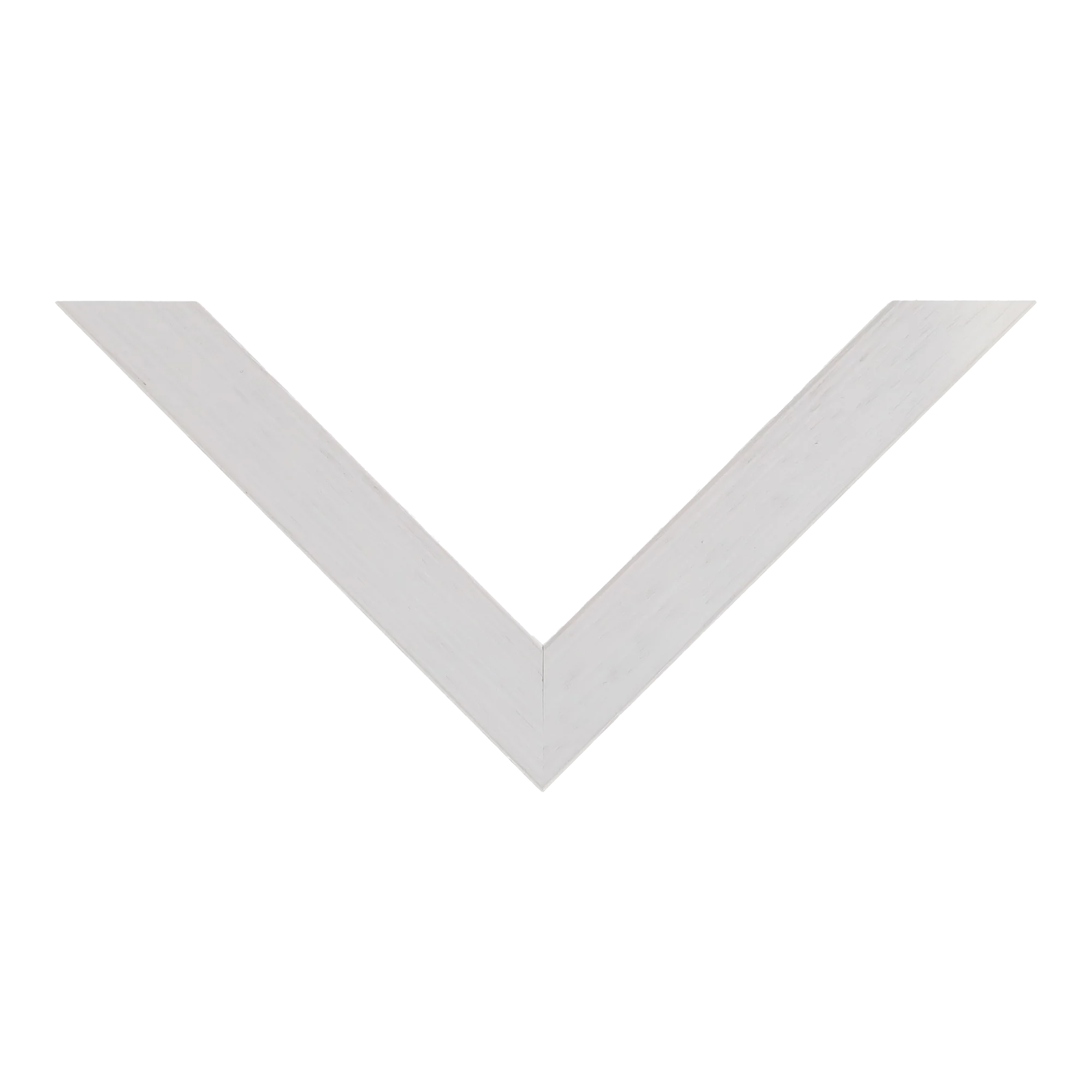 Top view of Groove I picture frame in white