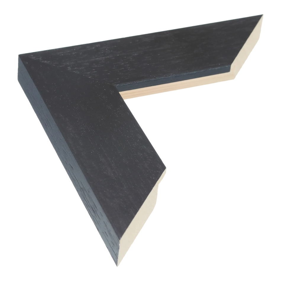 Groove II in black grain picture frame