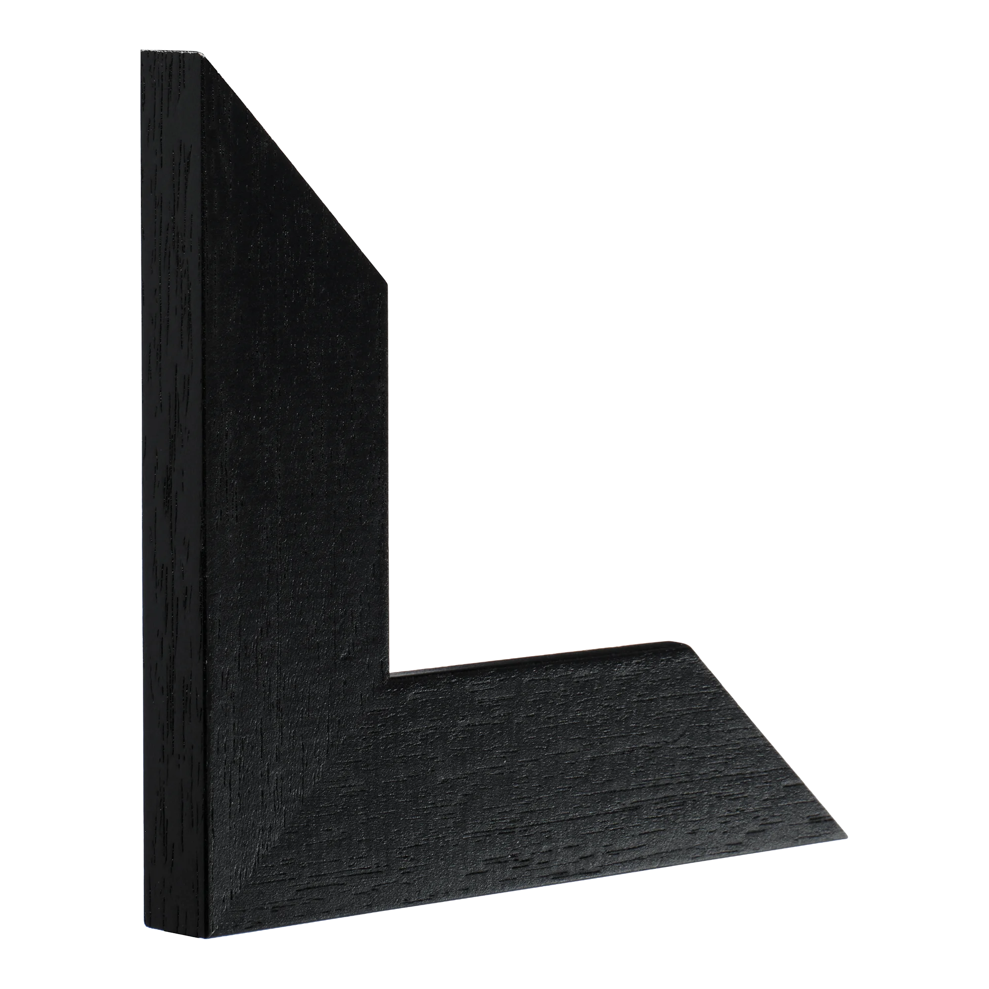 Vertical view of groove ii black grain picture frame